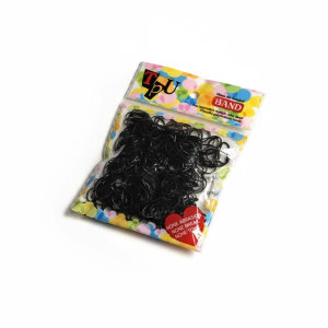 Elastice negre pentru impletituri