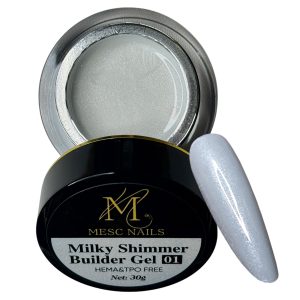 Builder Gel MESC Milky Shimmer #01 HEMA/TPO FREE 30gr.