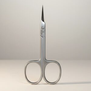 Forfecuta Cuticule Profesionala Mesc Stainless #12 cu varf scurt foarte subtire curbat