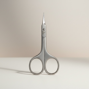 Forfecuta Cuticule Profesionala Mesc Stainless cu varf scurt subtire drept