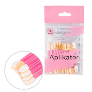 Aplicator pudră Alle Lac Roz Purple 10 buc