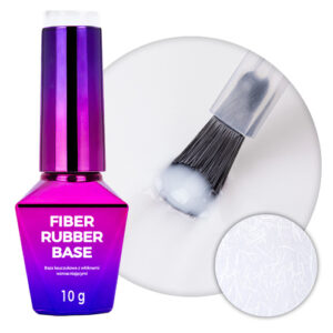 Baza Fiber Rubber Base Molly Nails Milky HEMA/Di-HEMA Free 10g