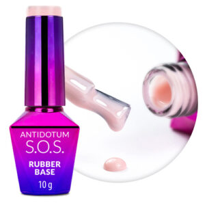 Rubber base SOS Antidote Molly Nails Babydoll pentru unghii flexibile atașarea decorațiunilor 10g