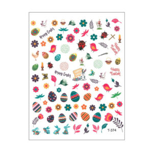 Abtibild autoadeziv pentru unghii de Paste T-374