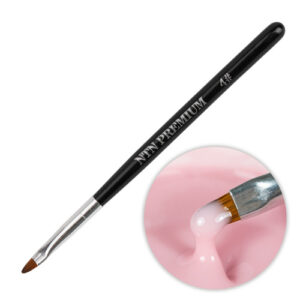 Pensulă ovală pentru gel NTN Premium neagră mărimea 4