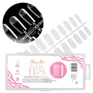 Tipsuri soft gel flexi Molly Nails patrate pentru extensii rapide de unghii 240 buc.