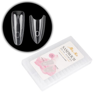 Tipsuri sandwich ovale forme duble pentru unghii Molly Nails 240 buc.