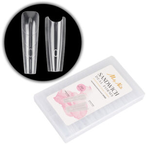 Tipsuri sandwich balerina forme duble pentru unghii Molly Nails 240 buc.