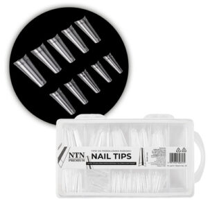 Tipsuri unghii NTN Premium balerina scurte cu buzunar extensii rapide pentru unghii 100 buc.