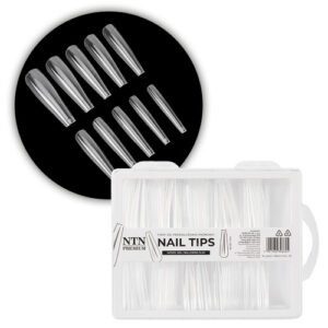 Tipsuri unghii NTN Premium balerina slim pentru extensii rapide de unghii 100 buc.