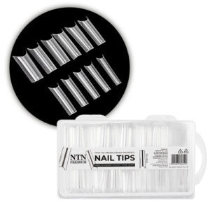 Tipsuri unghii NTN Premium pătrate pentru extensii rapide de unghii 100 buc.