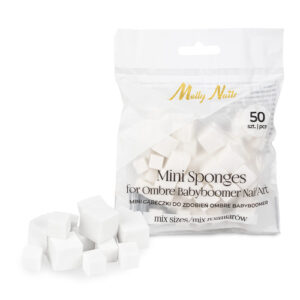 Set de bureți Molly Nails Babyboomer Mini Ombre mix de mărimi 50buc.