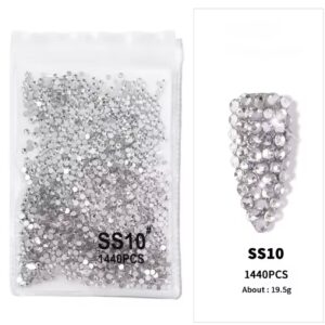 Strasuri / Pietricele cristale argintii S10 - 2,8mm 1440pcs