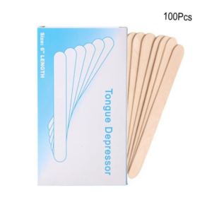 Spatule din lemn de unică folosință pentru ceară 100 buc