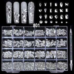 Cristale 24 modele 2424 buc. diverse forme si marimi #01