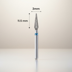 Bit diamantat pentru cuticula si exces de tesut epitelial - albastru LB 012 3/11.5 mm