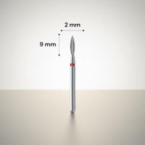 Bit diamantat pentru cuticula si exces de tesut epitelial - rosu LB 013 2/9mm
