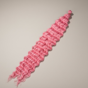 Extensii par afro Deep Water Wave Twist Crochet 60 cm roz - 100gr.
