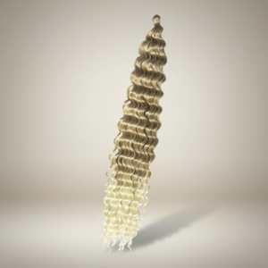 Extensii par afro Deep Water Wave Twist Crochet 60 cm blond ombre - 100gr.