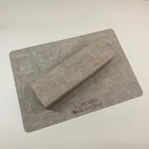 Suport mana pentru manichiura cu plansa de lucru maro