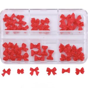 Decor unghii – Fundițe 3D Rosii Set 30 buc.