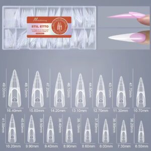 Tipsuri reutilizabile Stiletto cu French negativ – Space French Forms 150 buc.