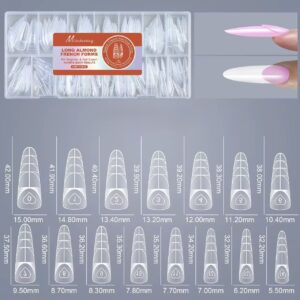Tipsuri reutilizabile Almond cu French negativ – Space French Forms 150 buc.