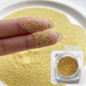 Decor unghii Caviar auriu 0.8 mm
