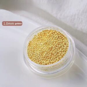 Decor unghii Caviar auriu 1.0 mm