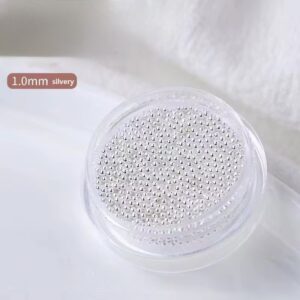 Decor unghii Caviar argintiu 1.0 mm