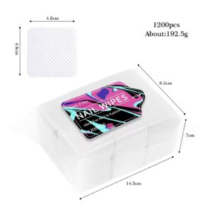 Dischete anti-praf pentru unghii 4,8 x 4,8 cm 1200 buc.