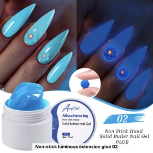 Gel Uv/Led 3D Non Sticky Hard Fluorescent #02 Blue 15ml
