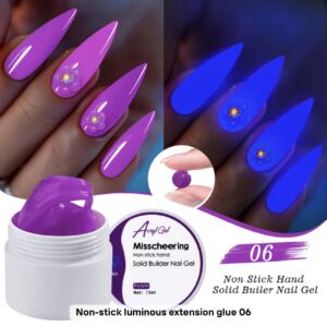 Gel Uv/Led 3D Non Sticky Hard Fluorescent #06 Mov 15ml