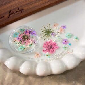 Decor unghii flori naturale uscate - Romantic Garden 01