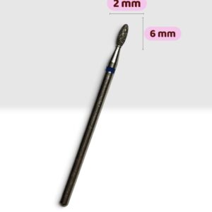 Bit Cuticula/Cap Freza Diamantat Albastru 2/6mm 1buc.