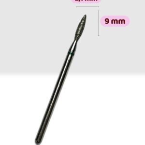 Bit Cuticula/Cap Freza Diamantat Flacara Verde 2,1/9mm 1buc.